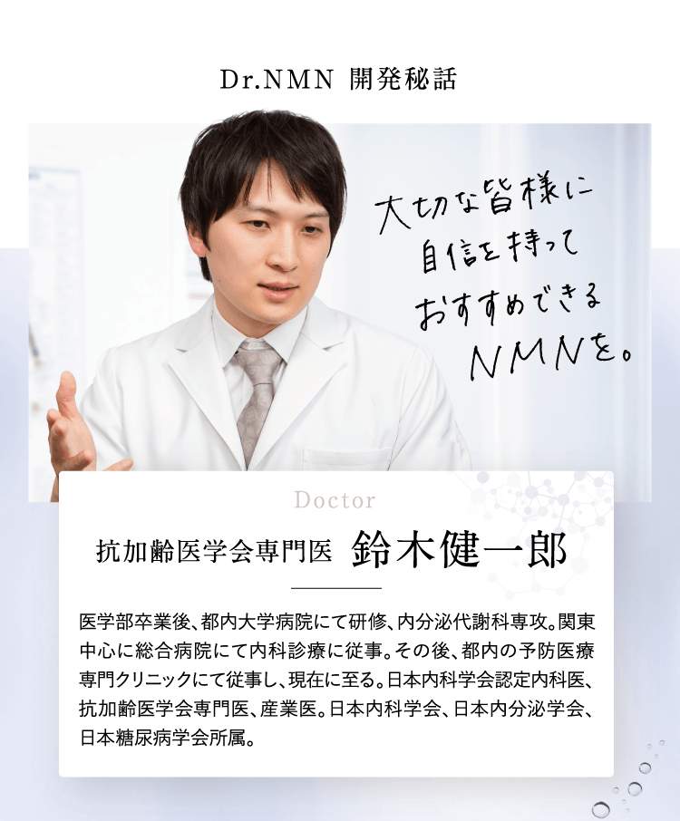 Dr.NMN 開発秘話